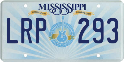 MS license plate LRP293