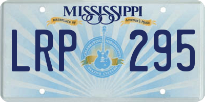 MS license plate LRP295