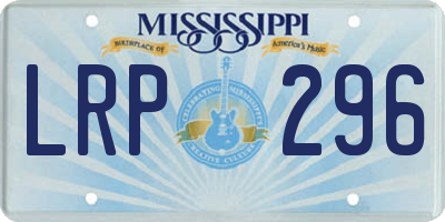 MS license plate LRP296