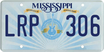 MS license plate LRP306