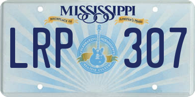 MS license plate LRP307