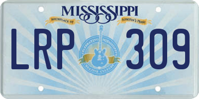 MS license plate LRP309