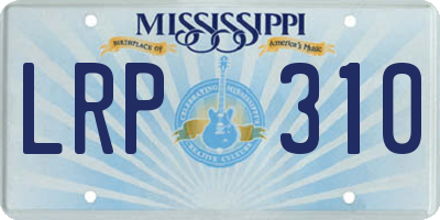 MS license plate LRP310