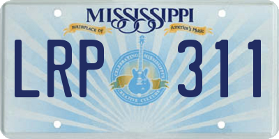 MS license plate LRP311