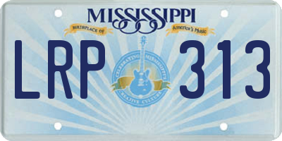 MS license plate LRP313