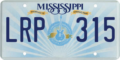 MS license plate LRP315