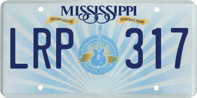 MS license plate LRP317