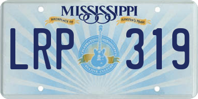 MS license plate LRP319