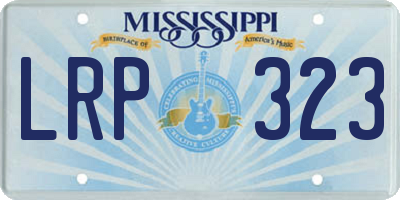 MS license plate LRP323