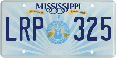 MS license plate LRP325