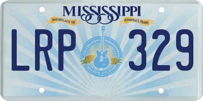 MS license plate LRP329