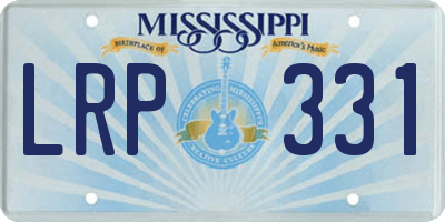 MS license plate LRP331
