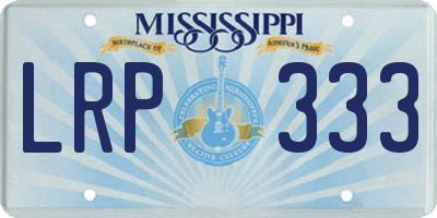 MS license plate LRP333