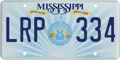 MS license plate LRP334