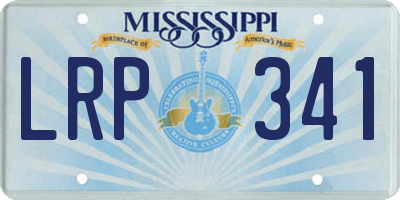MS license plate LRP341