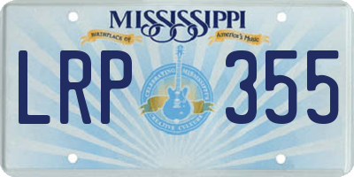 MS license plate LRP355