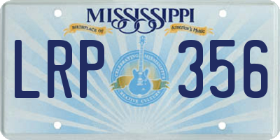 MS license plate LRP356