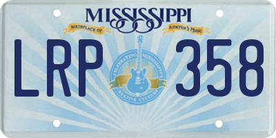 MS license plate LRP358