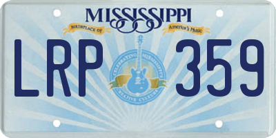 MS license plate LRP359