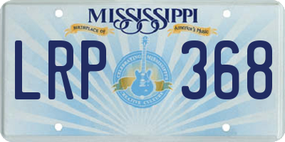 MS license plate LRP368