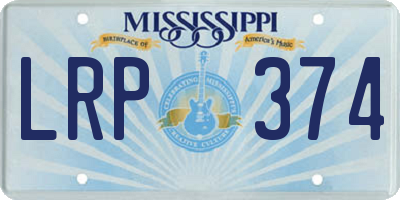 MS license plate LRP374