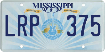 MS license plate LRP375