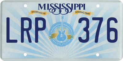 MS license plate LRP376