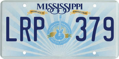 MS license plate LRP379