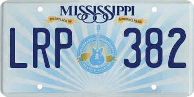 MS license plate LRP382