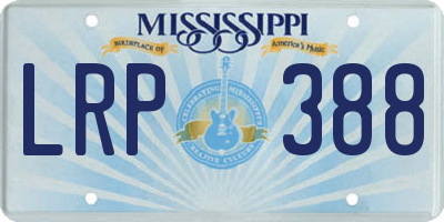 MS license plate LRP388