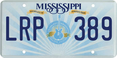 MS license plate LRP389