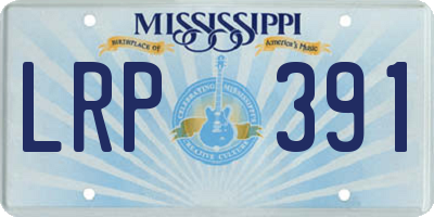 MS license plate LRP391