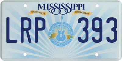 MS license plate LRP393