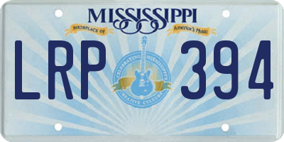 MS license plate LRP394