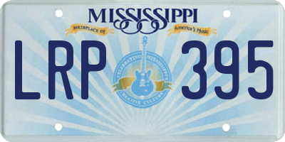 MS license plate LRP395