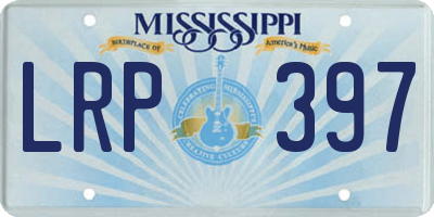 MS license plate LRP397