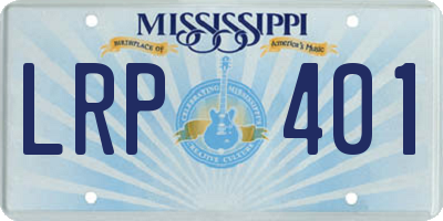 MS license plate LRP401