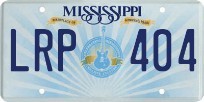 MS license plate LRP404
