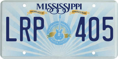 MS license plate LRP405