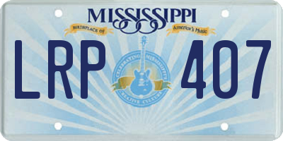 MS license plate LRP407