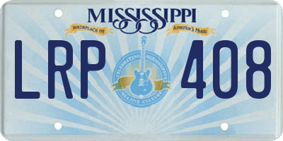 MS license plate LRP408