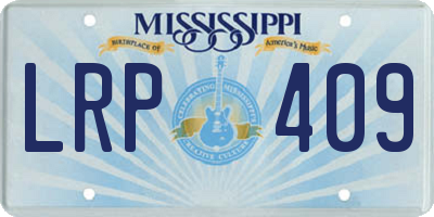 MS license plate LRP409