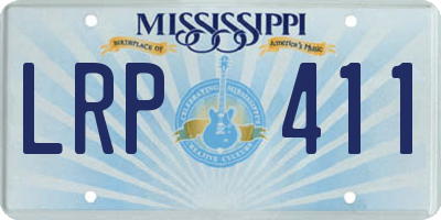 MS license plate LRP411