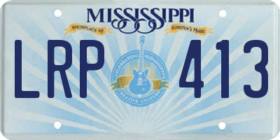 MS license plate LRP413