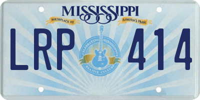 MS license plate LRP414
