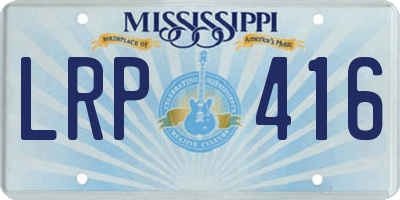 MS license plate LRP416