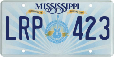 MS license plate LRP423