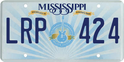 MS license plate LRP424