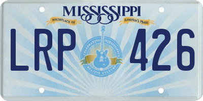 MS license plate LRP426