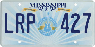 MS license plate LRP427